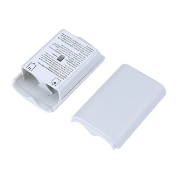 Porta Pilas Alternativo Joystick Microsoft Xbox 360 Repuesto Color Blanco