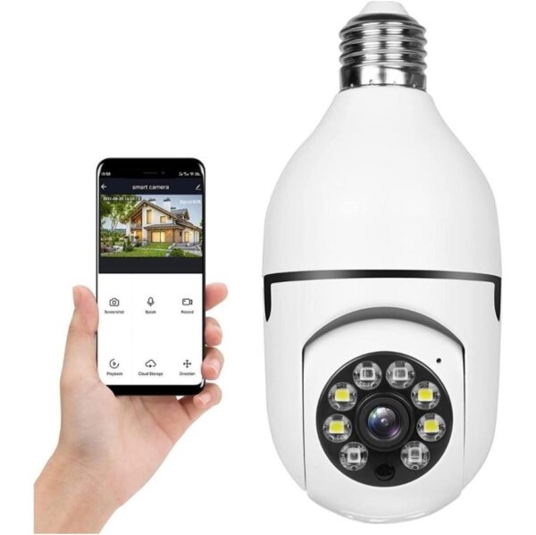 r200786.jpg Camara Wifi Foco Interior Ip Domo Seguimiento Inteligente Hd1080P Movimiento Audio