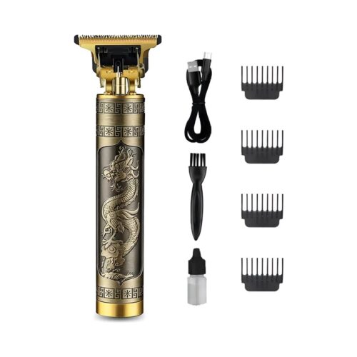 Cortadora De Pelo Patilla Barba Maquina Vintage Usb Recargable