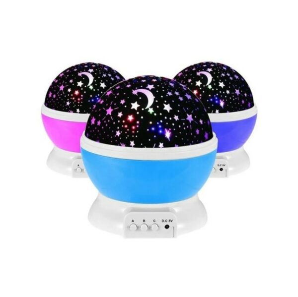 Velador Proyector Estrellas Y Lunas Clark Luces Bola Rgb