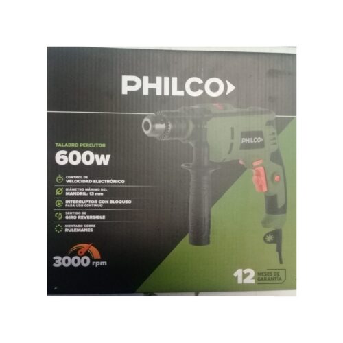 Taladro Agujereadora Percutor Philco Tp601P 600W 3000Rpm