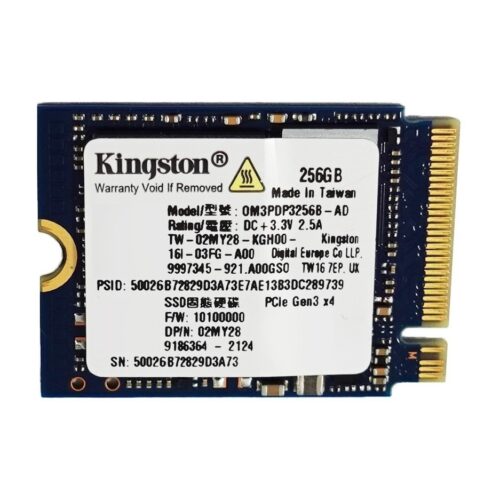 Disco Solido Interno Kingston M.2 M2 256Gb Azul Marino Tamaño 2230
