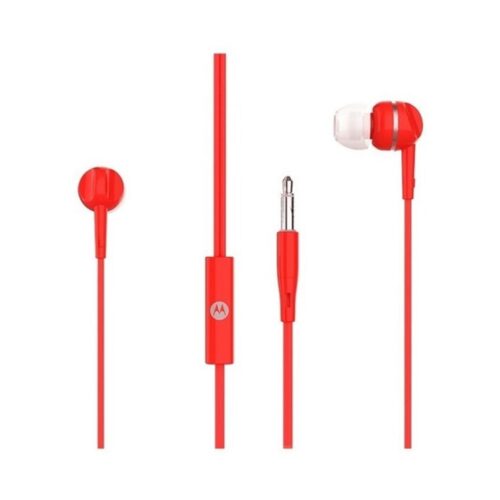 Auriculares In Ear Motorola Pace 105 Con Cable Manos Libres Rojo