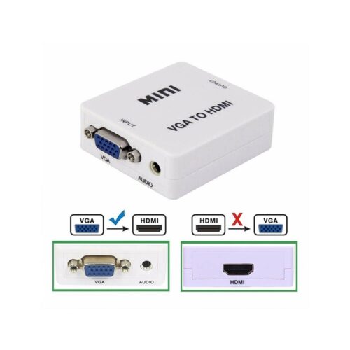 Adaptador Conversor Vga A Hdmi 1080 Full Hd