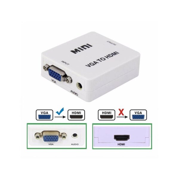 Adaptador Conversor Vga A Hdmi 1080 Full Hd