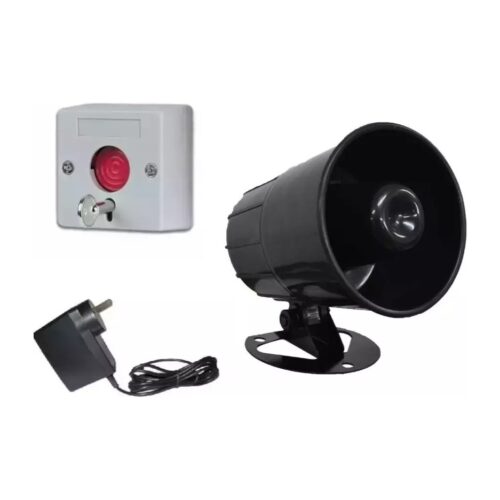 Alarma Sirena Boton De Pulsador De Interior