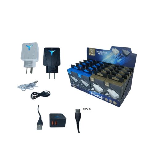 Cargador Celular Tipo C 3.1A Time Desmontable 328