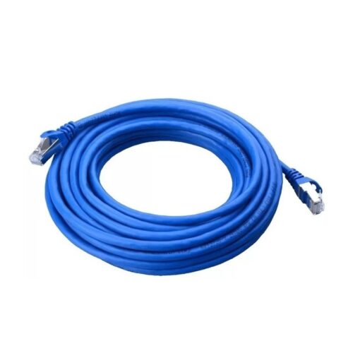 Cable De Red Utp 5 Metros Armado Azul En Bolsa