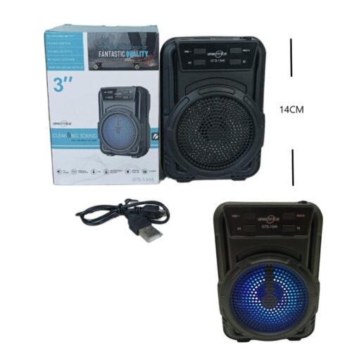 Parlante Bluetooth 3 Pulgadas Luces 1345