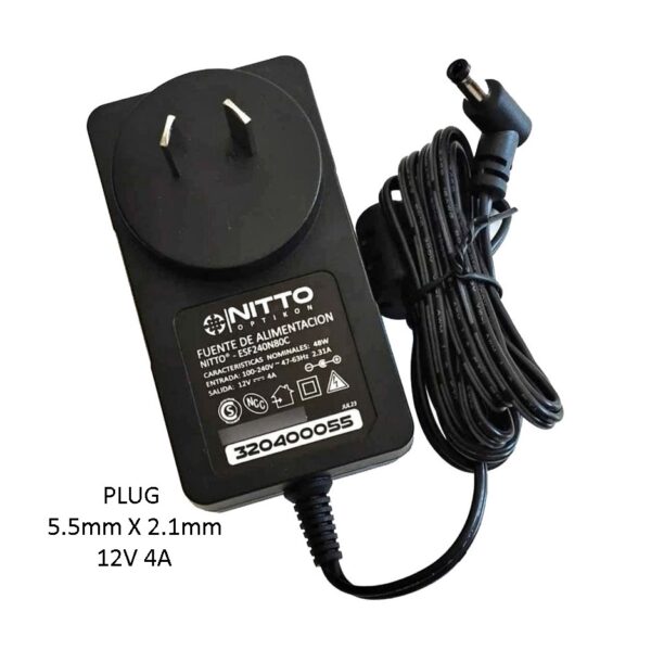 Fuente De Alimentacion 12V 4A Camaras Seguridad Luces Led Cctv Impresoras