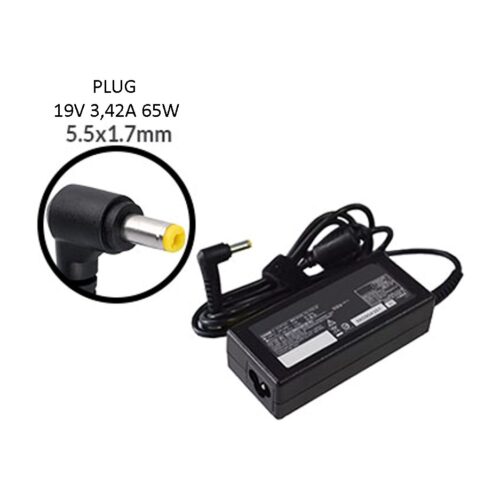 Cargador Notebook 19V 3.4A 5.5 X 1.7 Mm 65W Alternativo Acer
