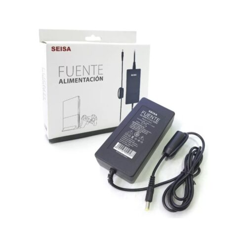 Fuente De Alimentacion Seisa 12V 6A Conector Amarillo 5.5 x 2.5 mm CCTV