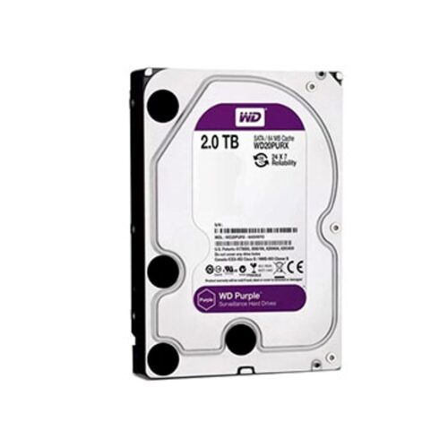 Disco Rigido 2Tb 3.5 Sata 3 Western Digital Purple Para Dvr Nvr Vigilancia