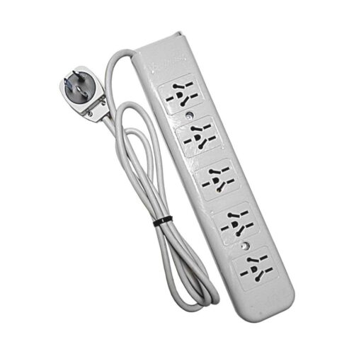 Zapatilla Prolongador Corriente 5 Tomas Con Tecla Cable De 1,5 Metros 220V