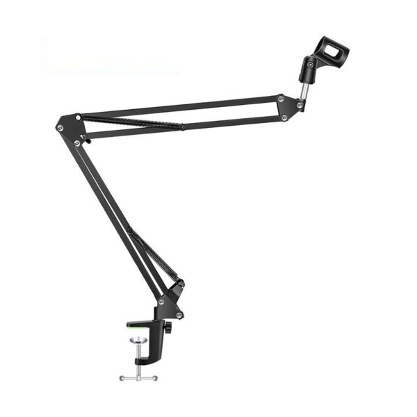 r200963.jpg Brazo Soporte Mesa Articulado Para Microfono De Metal Negro