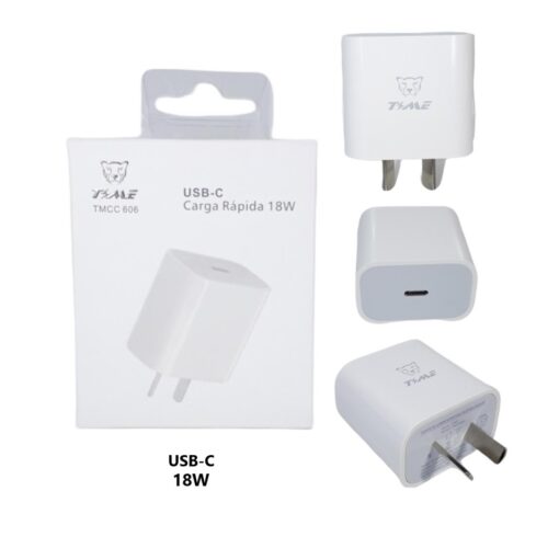 Cargador Celular Cabezal Time Tipo C Pd 18W Carga Rapida Tmcc 607 606