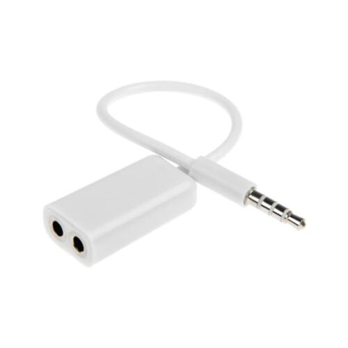 Adaptador Divisor Plug 3.5 A 2 Jack 3.5 Stereo Con Cable - Conecta 2 Auriculares