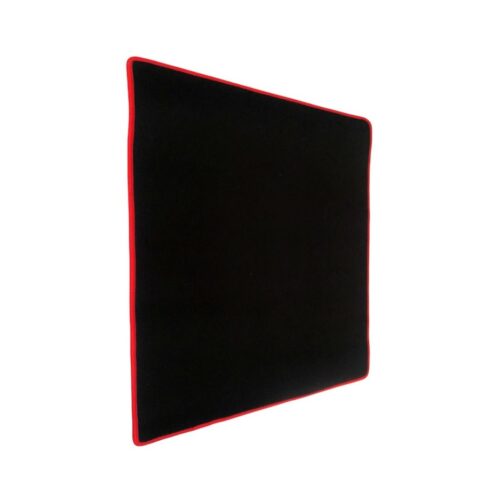 Mouse Pad Gamer Xl Negro Con Bordes De Color Rojo 45 X 40 cm X 3Mm