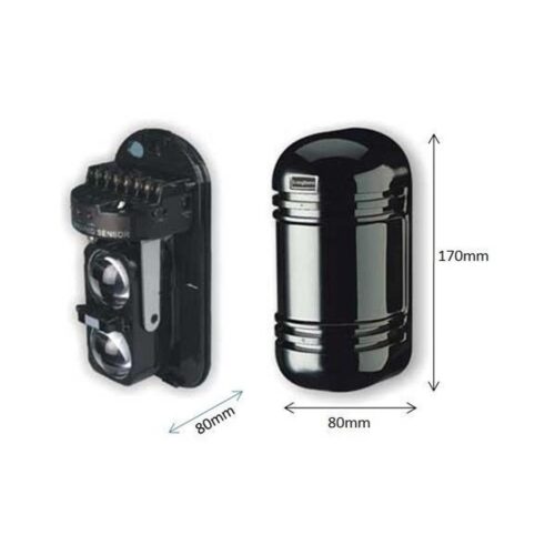 Barrera Infrarroja Alarma De 2 Haces Dumont 60M De Alcance Sensor
