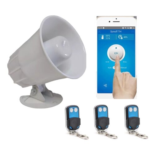 Alarma Sirena Wifi Remota Boton De 3 Control Remoto Smart