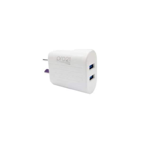 r201027.jpg Cargador Pro21 P-31 Lite Doble Usb 3.1A - Sin Cable Carga Rapida