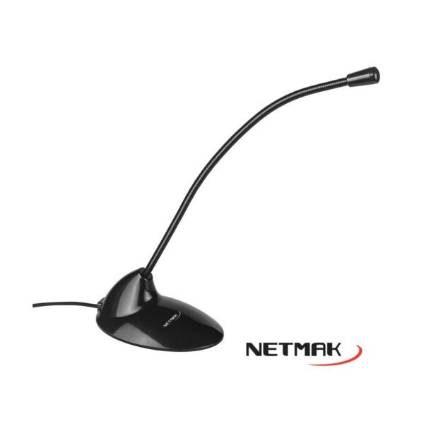 Microfono Netmak Nm-Mc3 Flexible De Escritorio 3.5Mm