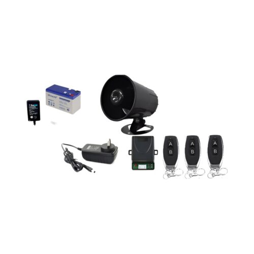 Alarma Boton Anti 3 Controles Remoto Bateria Cargador