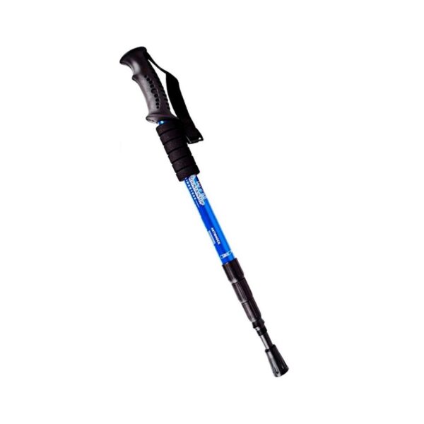 Baston Trekking Caminar Senderismo 3 Tramos De Aluminio Antischock Azul