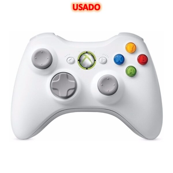 Joystick Inalambrico Microsoft Mando Wireless Xbox 360 Blanco