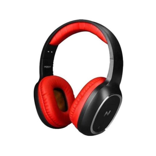 Auriculares Inalambricos Noga Aris Vincha Ng-Bt469 Manos Libres Negro y Rojo