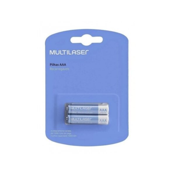Pilas Recargables MultiLaser Aaa 1000Mah Blister X 2