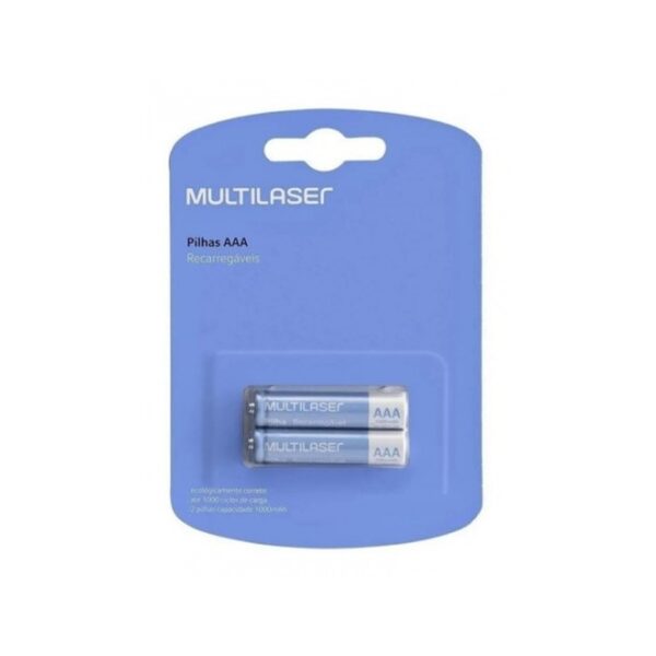 Pilas Recargables MultiLaser Aaa 1000Mah Blister X 2