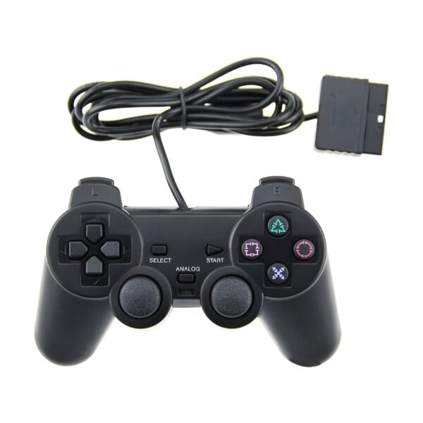Joystick Negro Playstation Play 2  Control Ps2 Analogico Vibracion con Cable