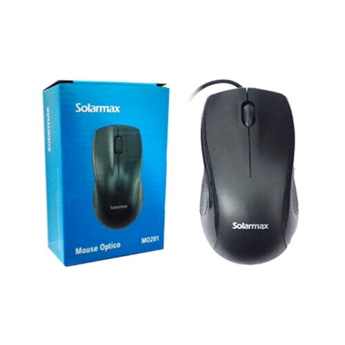 Mouse Solarmax Mo201 Usb Cable 1Mts 1200Dpi Negro