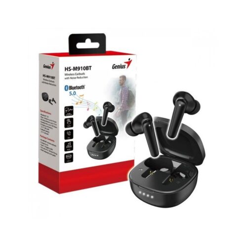 Auricular Inalambrico Bluetooth 5.3 In Ear Genius HS-910BT Carga Tipo C Manos Libres