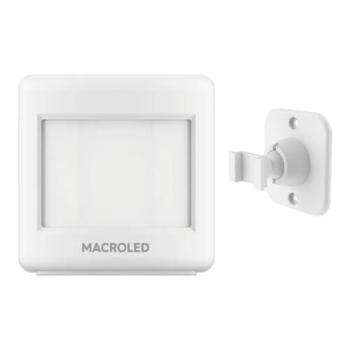 Sensor De Movimiento De Pared Macroled Smspb-110-8M-3Aaa - Alarma Smart Blanco 8Mt 110°