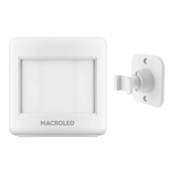 Sensor De Movimiento De Pared Macroled Smspb-110-8M-3Aaa - Alarma Smart Blanco 8Mt 110°