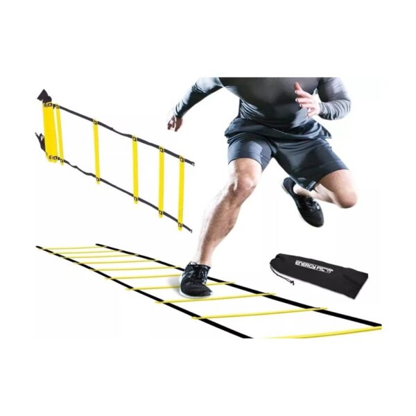 Escalera Coordinacion X10 Deportiva Ajustable Rigida + Bolso