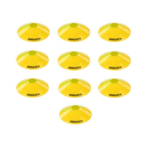 Conos Entrenamiento Tortuga Futbol Pack X 10 Agilidad Amarillo