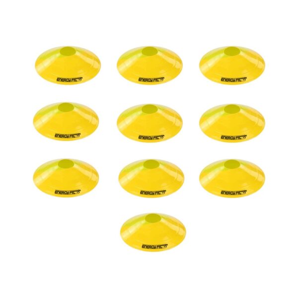 Conos Entrenamiento Tortuga Futbol Pack X 10 Agilidad Amarillo