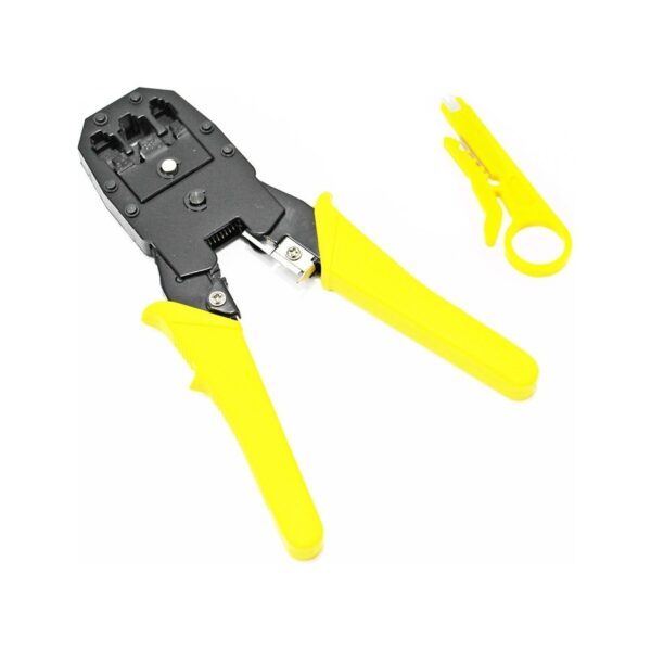 Pinza Crimpeadora Tel Rj5 Rj11 Rj9 + Pela Cable Red Utp