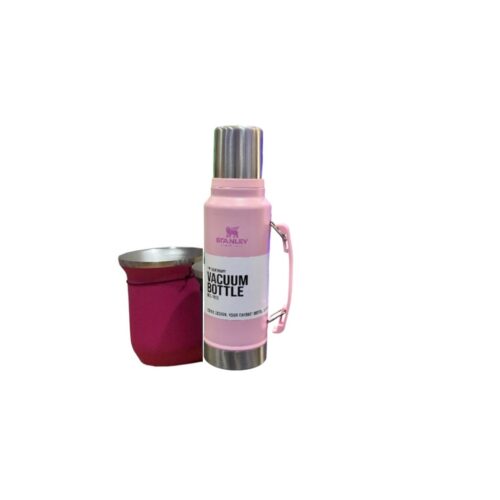 Combo Mate Stanley Rosa + Termo Stanley Rosa 1,3L