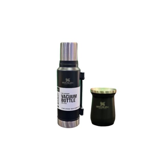 Combo Mate Stanley Negro + Termo Stanley Negro 1,3L