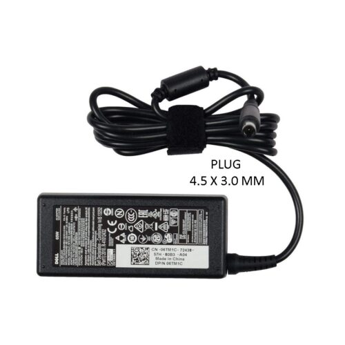 Cargador Notebook Dell 19.5V 3.34 A 65W 4.5 X 3.0 Mm Original