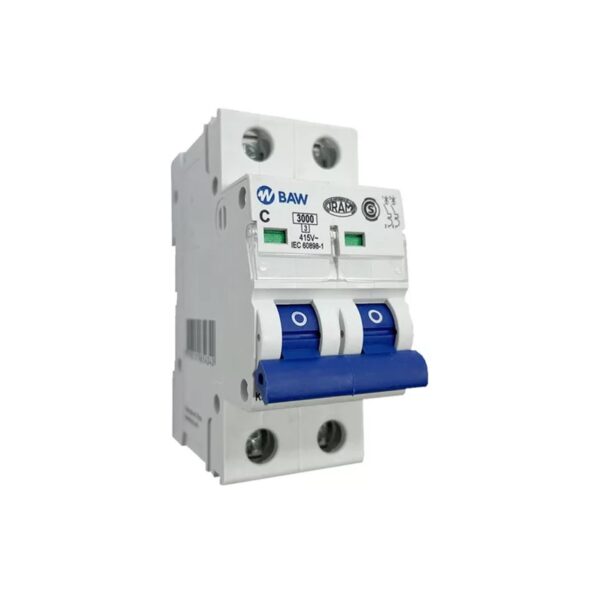 Interruptor Llave Termica Bipolar Termomagnetica Tm 2P-40A-3Ka-C Baw K32C40