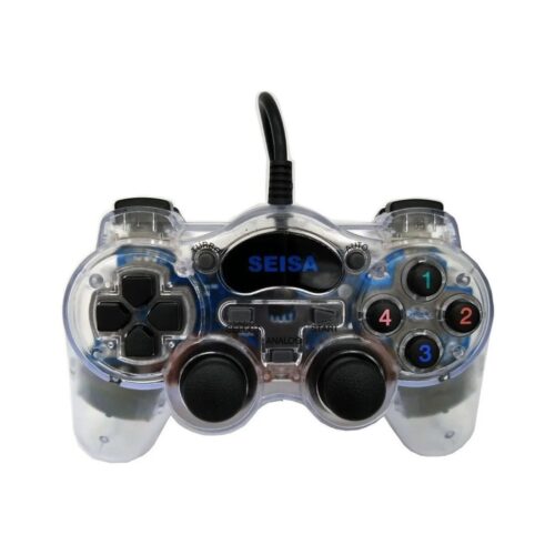 Joystick Con Cable Para Ps2 Playstation 2 Seisa Sj-803TM Transparente