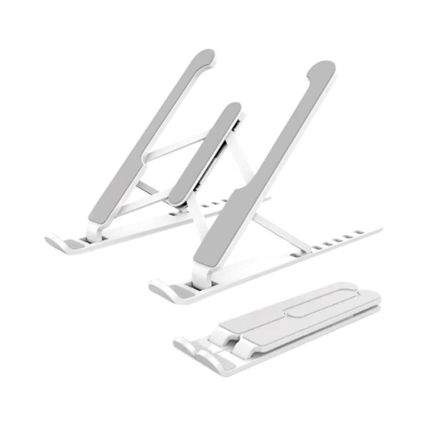 Soporte Stand P/ Celular / Tablet - Plegable De Mesa - Mini Blanco