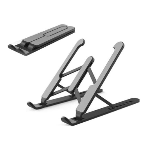 Soporte Stand P/ Celular / Tablet - Plegable De Mesa - Mini Negro