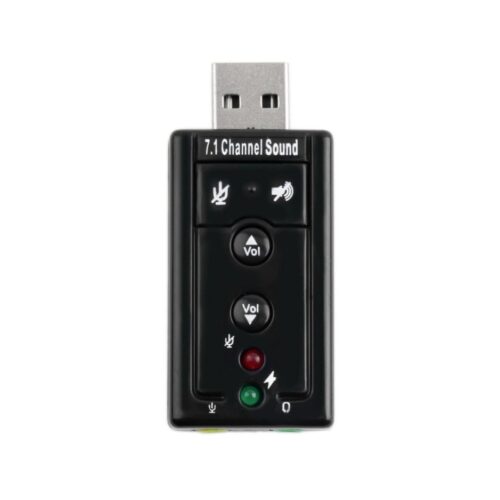 Placa De Sonido Usb Pc 7.1 Control de Volumen Pc y Notebook