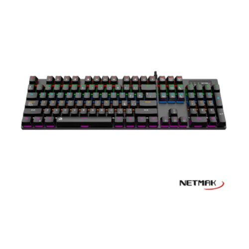 Teclado Mecanico Usb Rgb Gamer Netmak NM-ALLIANCE Switches Red